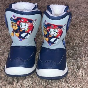 Paw patrol snow boots.